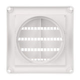 Deflecto Fresh Air Intake 4 in. D White Aluminum/Plastic Vent Dryer Hood
