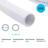 EZ FLO PVC Spa Hose 1 in. D X 25 ft. L
