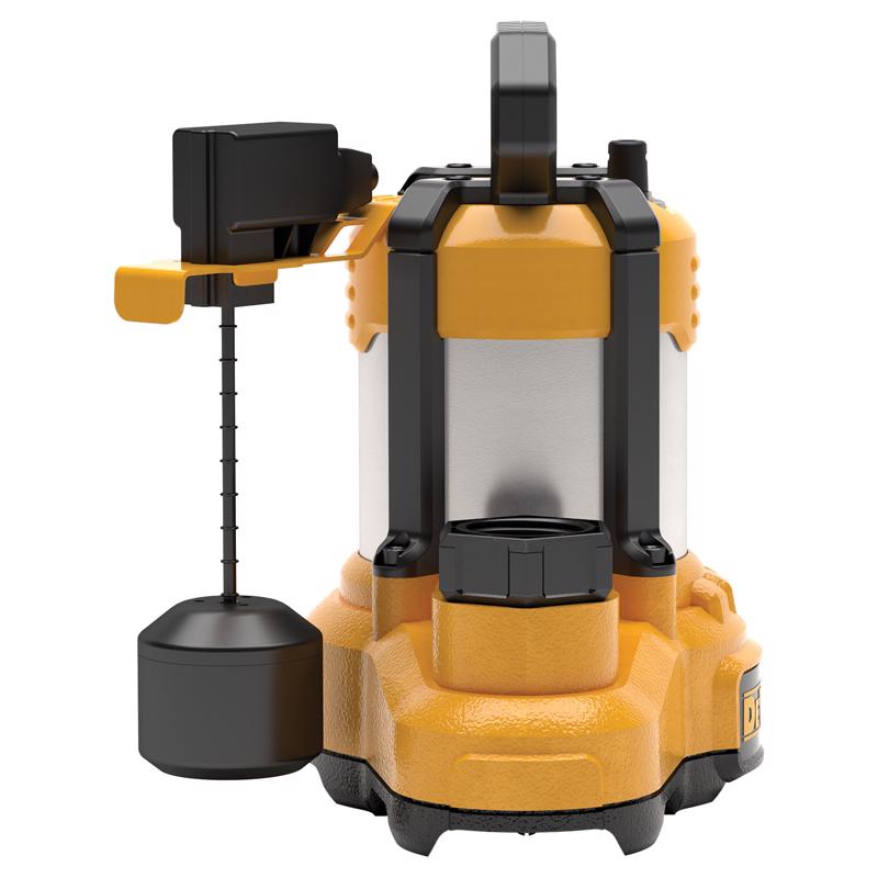 DeWalt 1/3 HP 4500 gph Stainless Steel Vertical Float Switch AC Submersible Sump Pump