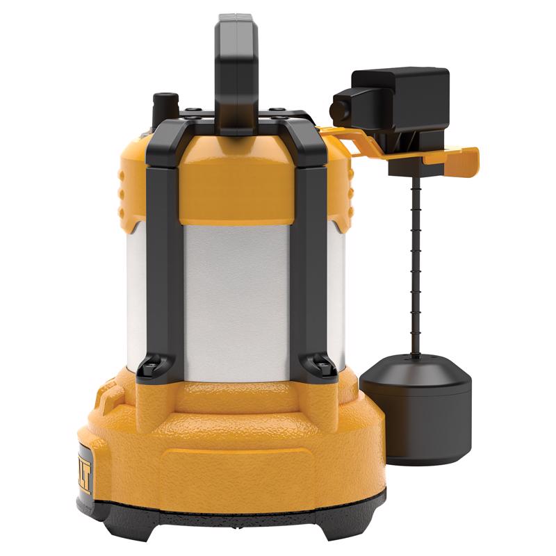 DeWalt 1/3 HP 4500 gph Stainless Steel Vertical Float Switch AC Submersible Sump Pump