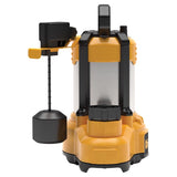 DeWalt 1/2 HP 6100 gph Stainless Steel Vertical Float Switch AC Submersible Sump Pump