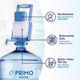Primo Water Portable/Manual 3 - 5 gal White Water Bottle Pump W/Handle Plastic