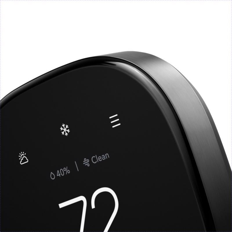 Ecobee Premium Built In WiFi Heating and Cooling Touch Screen Smart-Enabled Thermostat