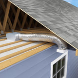 Imperial R4.2 25 ft. L X 4 in. D Silver Poly Duct
