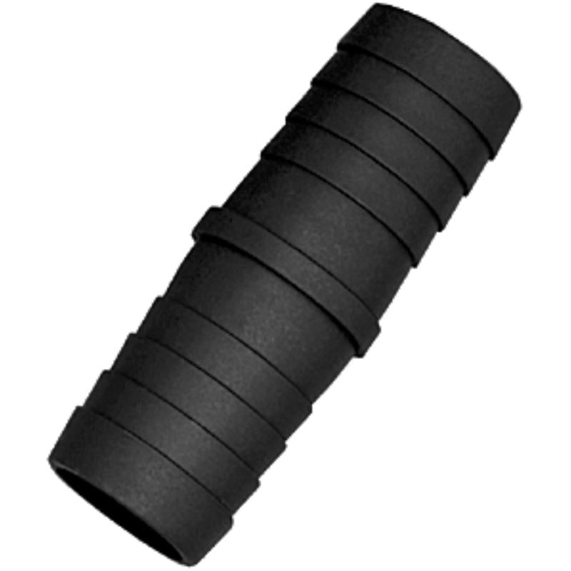 HOSE MNDR BARB BLK 1/4"