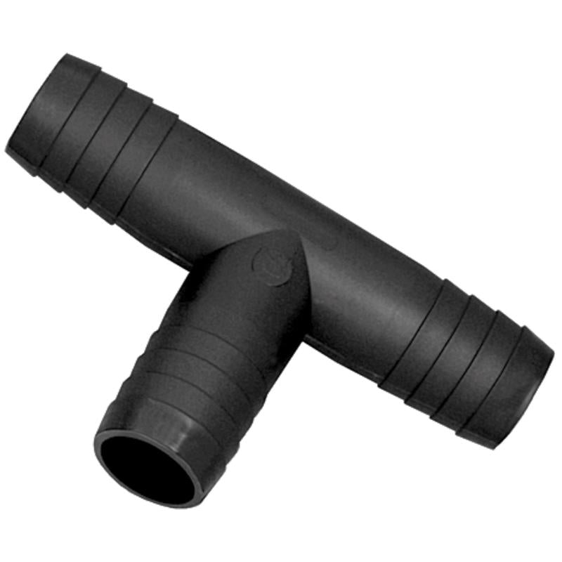 TEE CNNCTR POLY BLK 1/2"