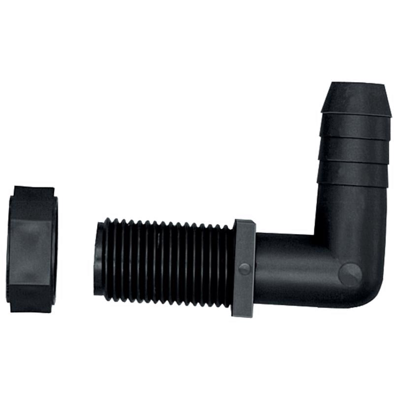 HS ELBW PL BLK 11/16X3/8"