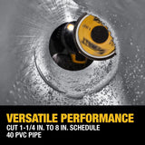 DeWalt Impact Connect PVC Pipe Cutter Black 1 pc