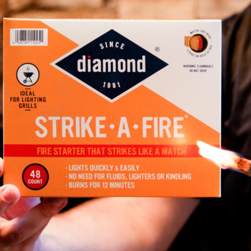 Diamond Strike-A-Fire Saw Dust Fire Starter 12 min