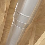 Imperial 4 in. D X 3 in. D Galvanized Steel Reducer with Crimp