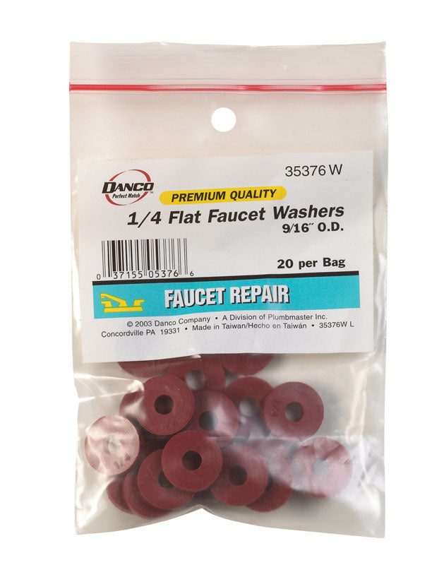 FLAT FAUCET WASHER 1/4"R