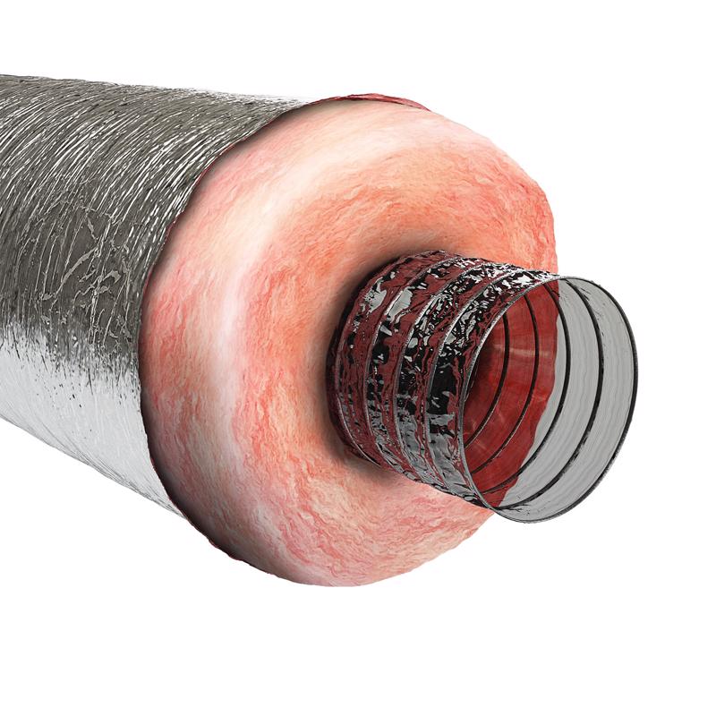 DUCT POLY SLVR R8 25'X4"