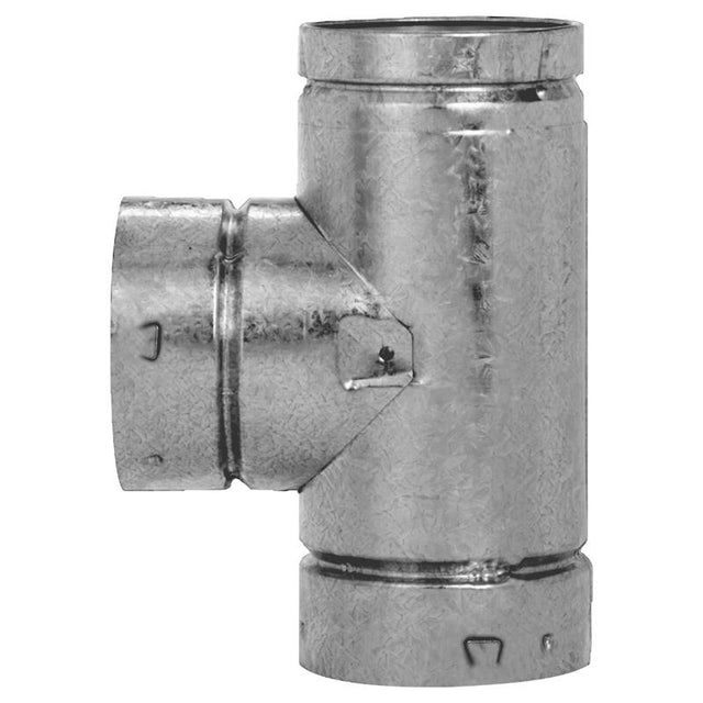 RND GAS VNT PIPE SLVR 6"