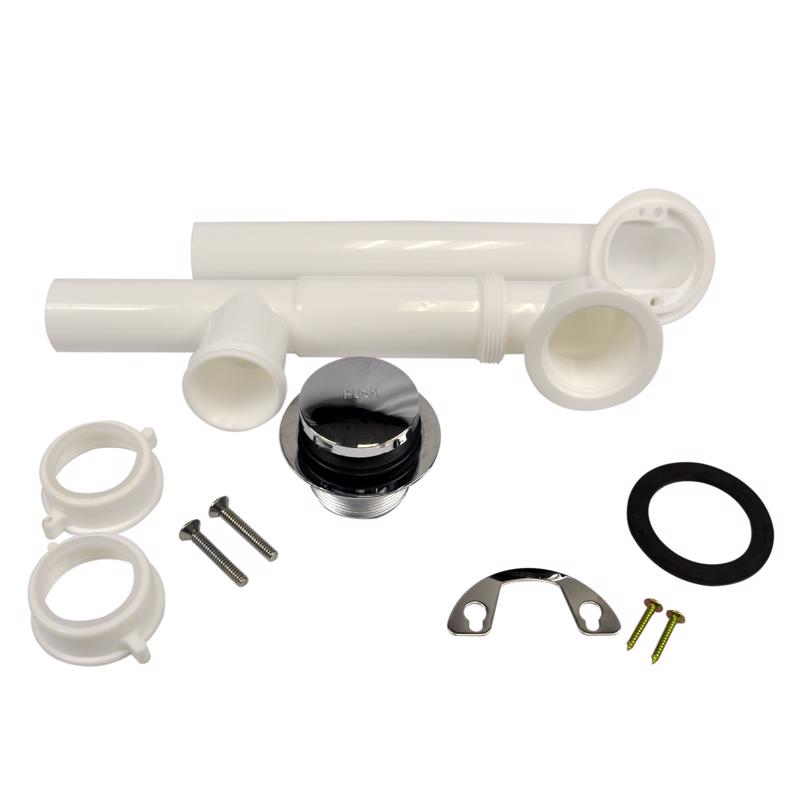 Danco 1-1/2 in. D Polished Chrome Plastic Tub Drain Kit