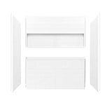 Bootz 60 in. H X 30 in. W X 60 in. L White Bathtub Surround