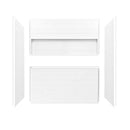 Bootz 60 in. H X 30 in. W X 60 in. L White Bathtub Surround