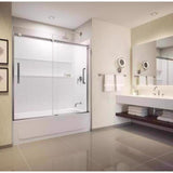 Bootz 60 in. H X 30 in. W X 60 in. L White Bathtub Surround