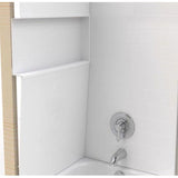 Bootz 60 in. H X 30 in. W X 60 in. L White Bathtub Surround