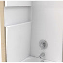 Bootz 60 in. H X 30 in. W X 60 in. L White Bathtub Surround