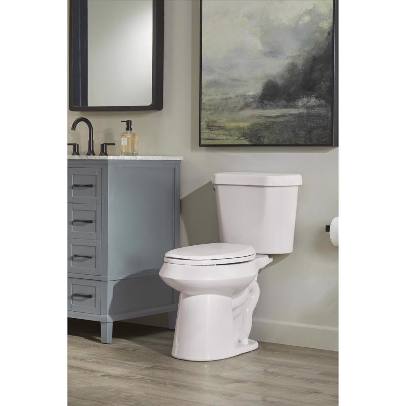 Oakbrook Collection ADA Compliant 1.28 gal White Elongated Complete Toilet Kit