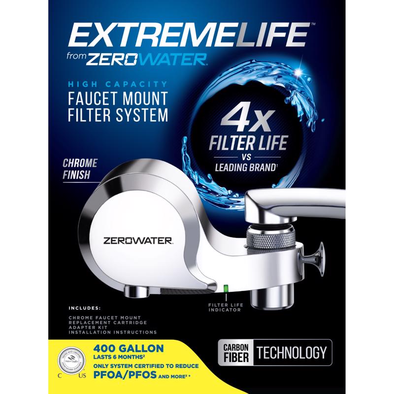 ZeroWater ExtremeLife Faucet Mount Water Filtration System