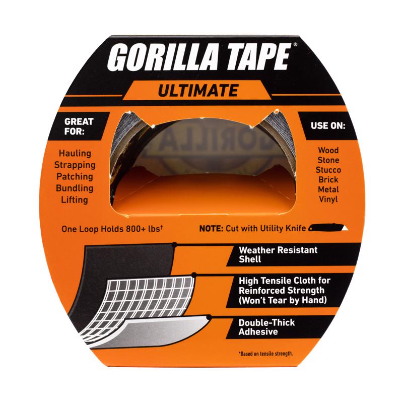 Gorilla 1.88 in. W X 20 yd L Black Duct Tape