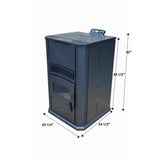 Comfortbilt Alpine EPA Certified 2800 sq ft Modern Wood Pellet Stove 120 lb. cap. Hopper