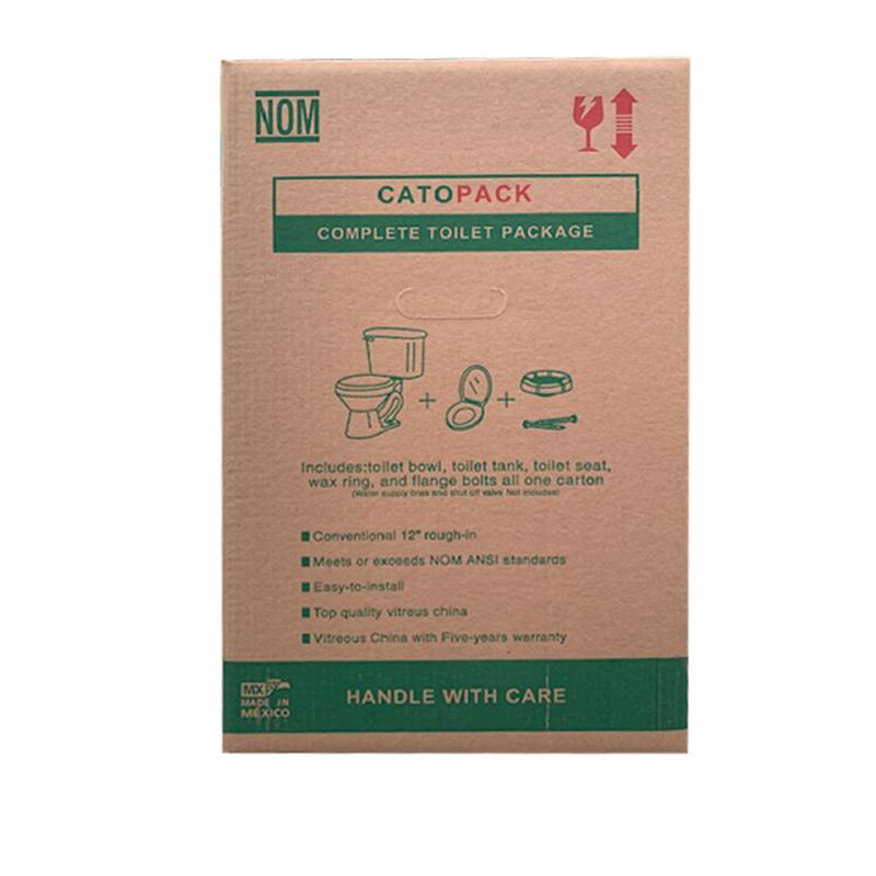 Cato Berlin ADA Compliant 1.28 gal White Elongated Complete Toilet