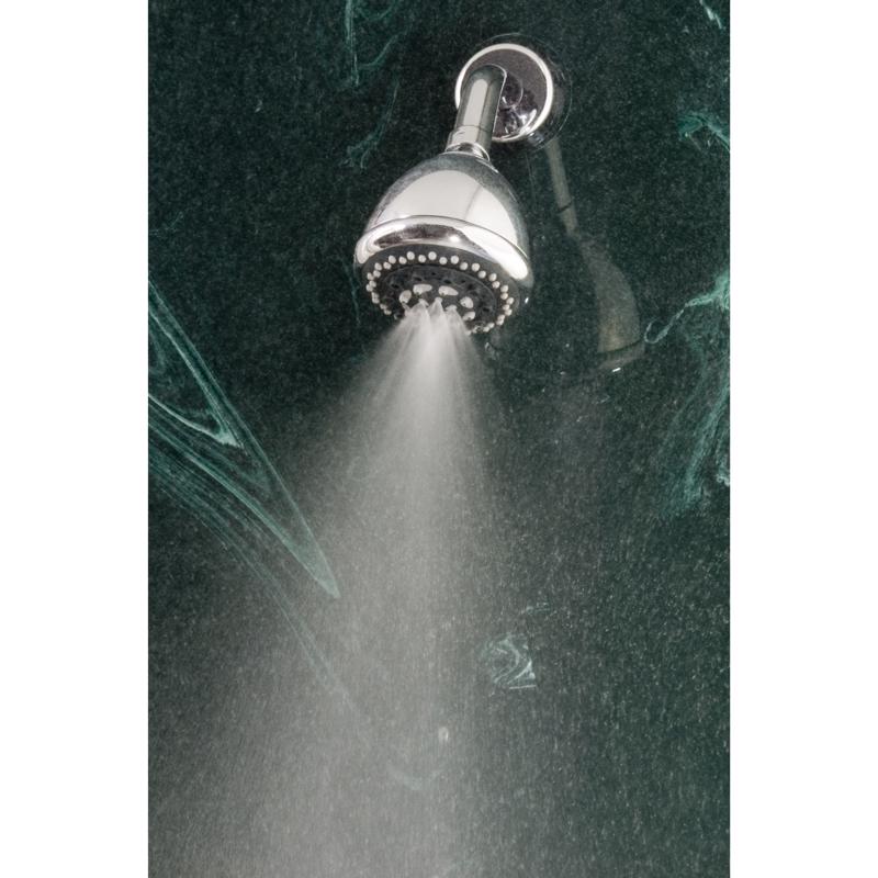 Whedon Rainbow Massage Polished Chrome Plastic 7 settings Showerhead 2.5 gpm