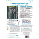 Whedon Champagne Massage Polished Chrome Plastic 5 settings Handheld Showerhead 2 gpm