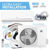 Perfect Aire 4th Generation 1 Zone 12000 BTU 22 SEER Quick Connect Mini Split Air Conditioner & Heat