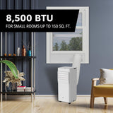 Perfect Aire 150 sq ft 3 speed 8500 (6000 SACC) BTU Portable Air Conditioner with Remote