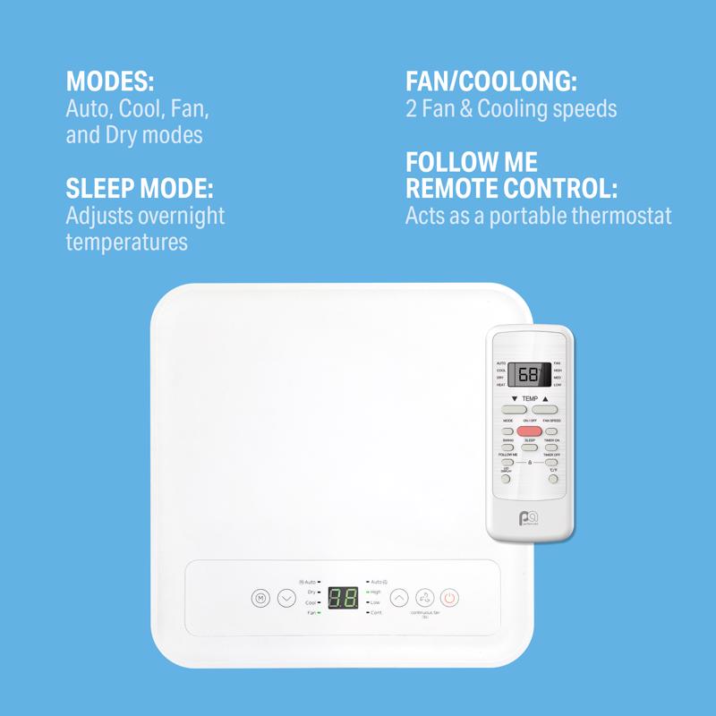 Perfect Aire 250 sq ft 3 speed 10,000 (7,100 SACC) BTU Portable Air Conditioner with Remote