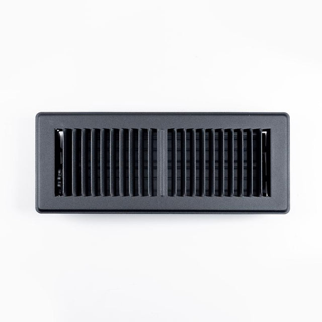 FLR RGSTR STL BLK 12X4"