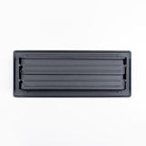 RectorSeal Tru Aire 4 in. H X 12 in. W 2-Way Powder Coat Black Steel Floor Register