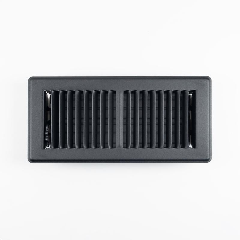 FLR RGSTR STL BLK 10X4"