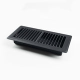 RectorSeal Tru Aire 4 in. H X 10 in. W 2-Way Powder Coat Black Steel Floor Register