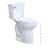 American Standard Elevation ADA Compliant 1.28 gal White Elongated Complete Toilet