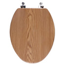 OakBrook Collection Sheridan Elongated Oak Wood Toilet Seat