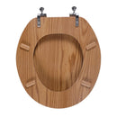 OakBrook Collection Sheridan Round Oak Wood Toilet Seat