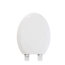 OakBrook Collection Laurel Elongated White Wood Toilet Seat