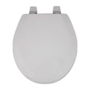 OakBrook Collection Laurel Round White Wood Toilet Seat