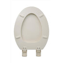 OakBrook Collection Laurel Elongated Bone Wood Toilet Seat