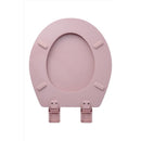 OakBrook Collection Laurel Round Pink Wood Toilet Seat