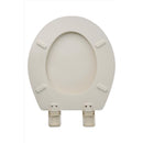OakBrook Collection Laurel Round Bone Wood Toilet Seat