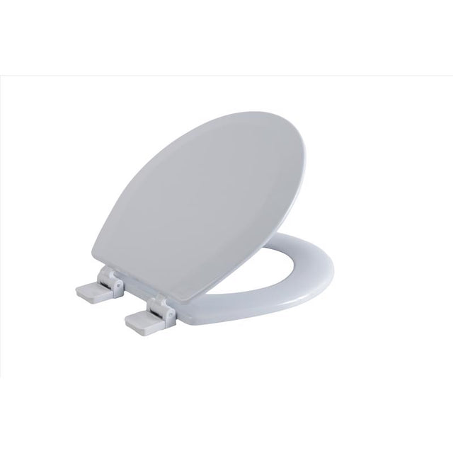 TOILET SEAT RND WOOD SLV