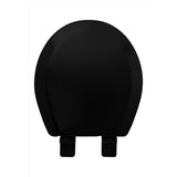 OakBrook Collection Laurel Round Black Wood Toilet Seat