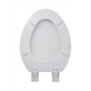 OakBrook Collection Rockford Elongated White Wood Toilet Seat