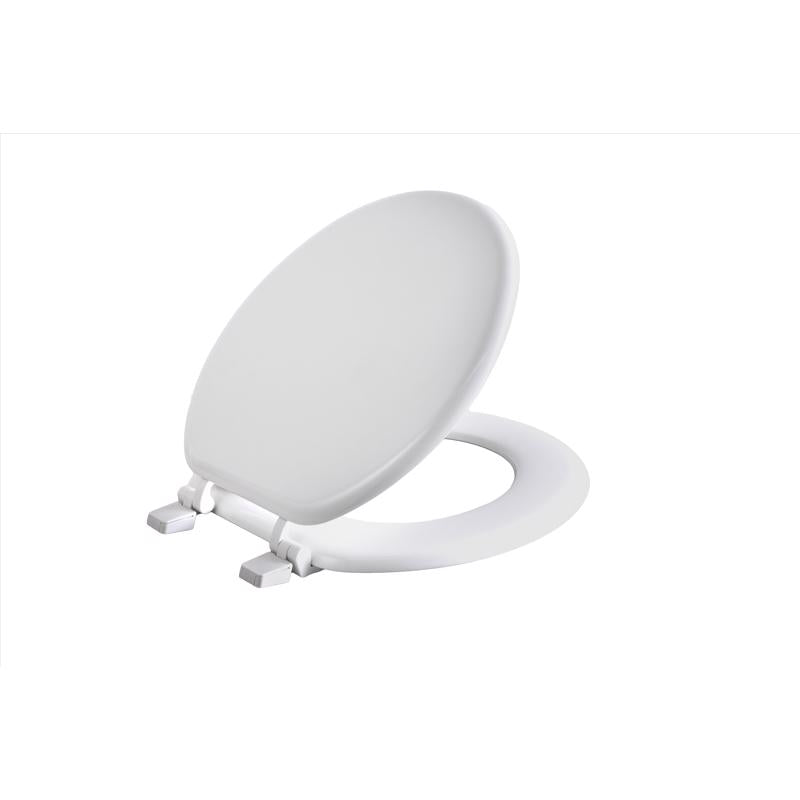 TOILET SEAT RUND WOD WHT