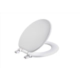 TOILET SEAT RUND WOD WHT